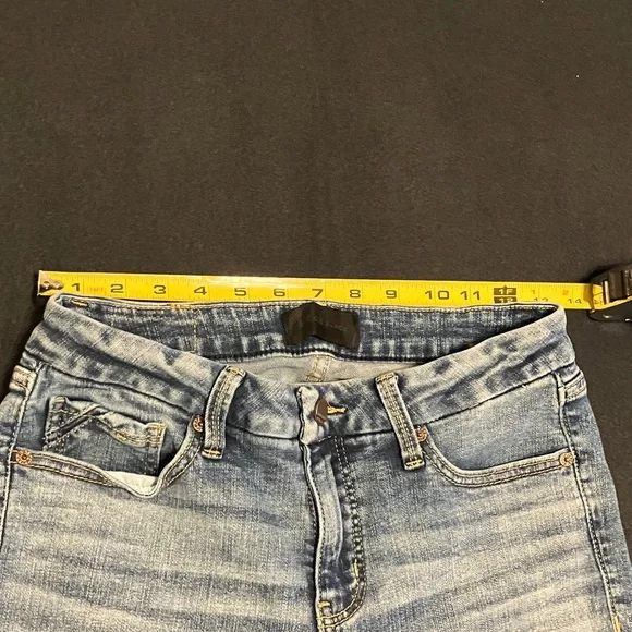 Buckle Black Distressed Skinny Blue Jeans - Picture 3 of 8